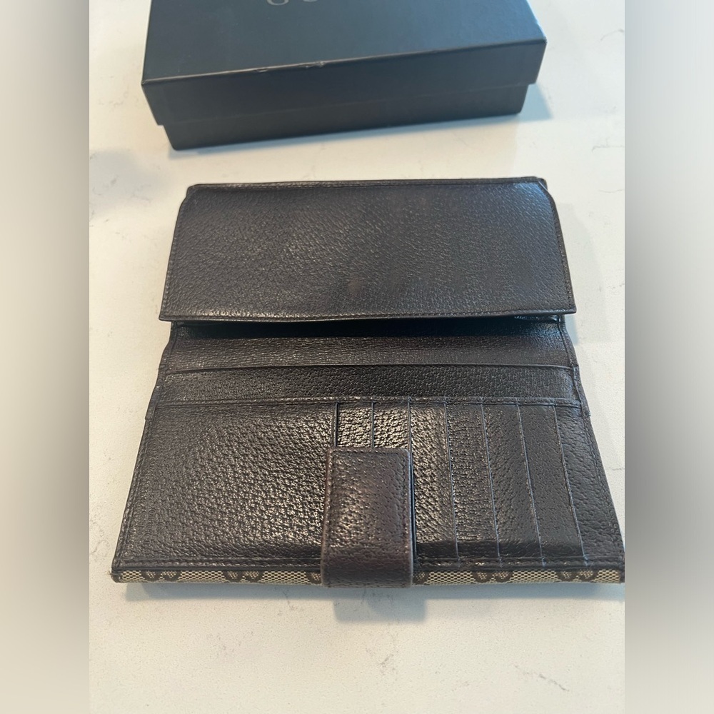 Authentic GUCCI wallet GG pattern beige canvas - Picture 9 of 15